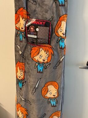 BNWT CHUCKY HALLOWEEN FULL/ QUEEN BLANKET